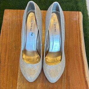 Call It Spring Sparkling Gold Heels
